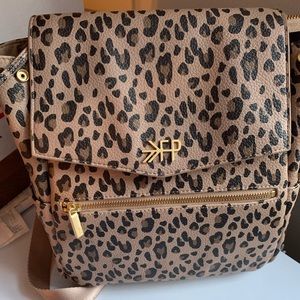 leopard freshly picked diaper bag